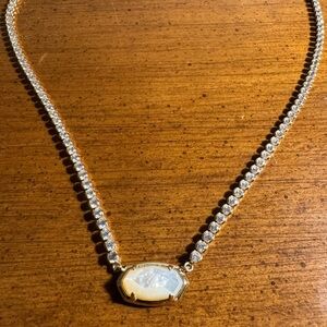 Authentic Kendra Scott Elisa Gold Tennis Necklace